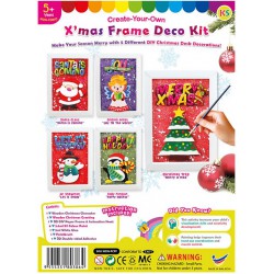 Wooden Christmas Frame Deco Kit Wooden Christmas Frame Deco Kit
